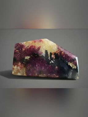 55mm Natural Eudialyte Slab | Rare Polished Crystal Specimen